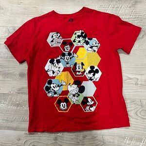 DISNEY Mickey Mouse Red Graphic T-Shirt, 1920’s Theme, Unisex Medium
